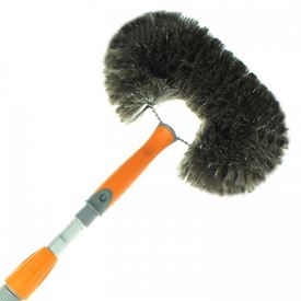 Brosse demi - lune nylon avec manche tele 2 x 100 cm