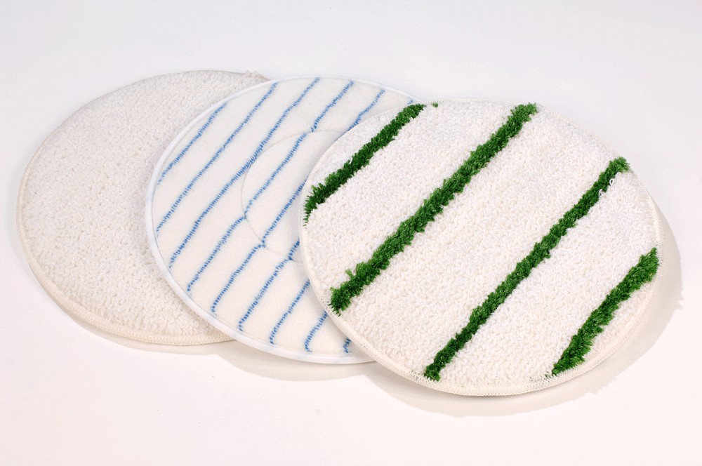 Bonnet blanc avec ligne verte microfibre 17"