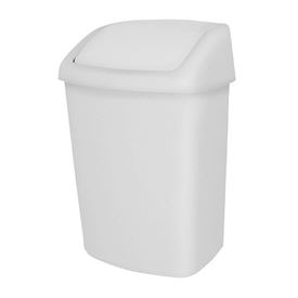 Poubelle synthétique Swing - Fix   10 L. grise basculant