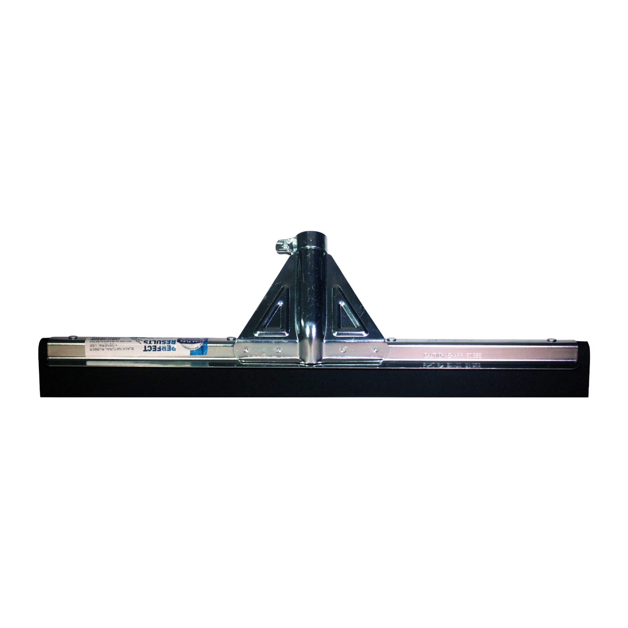 Raclette en fer+mousse noir synthétique+plaquette renforcée 75 cm