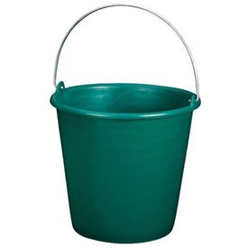 Seau renforcé 12 L. Vert-rouge -blanc