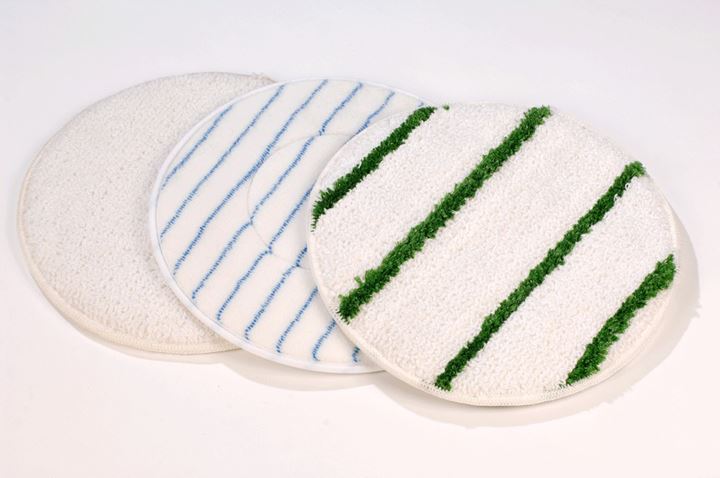 Bonnet blanc avec ligne verte microfibre 17"